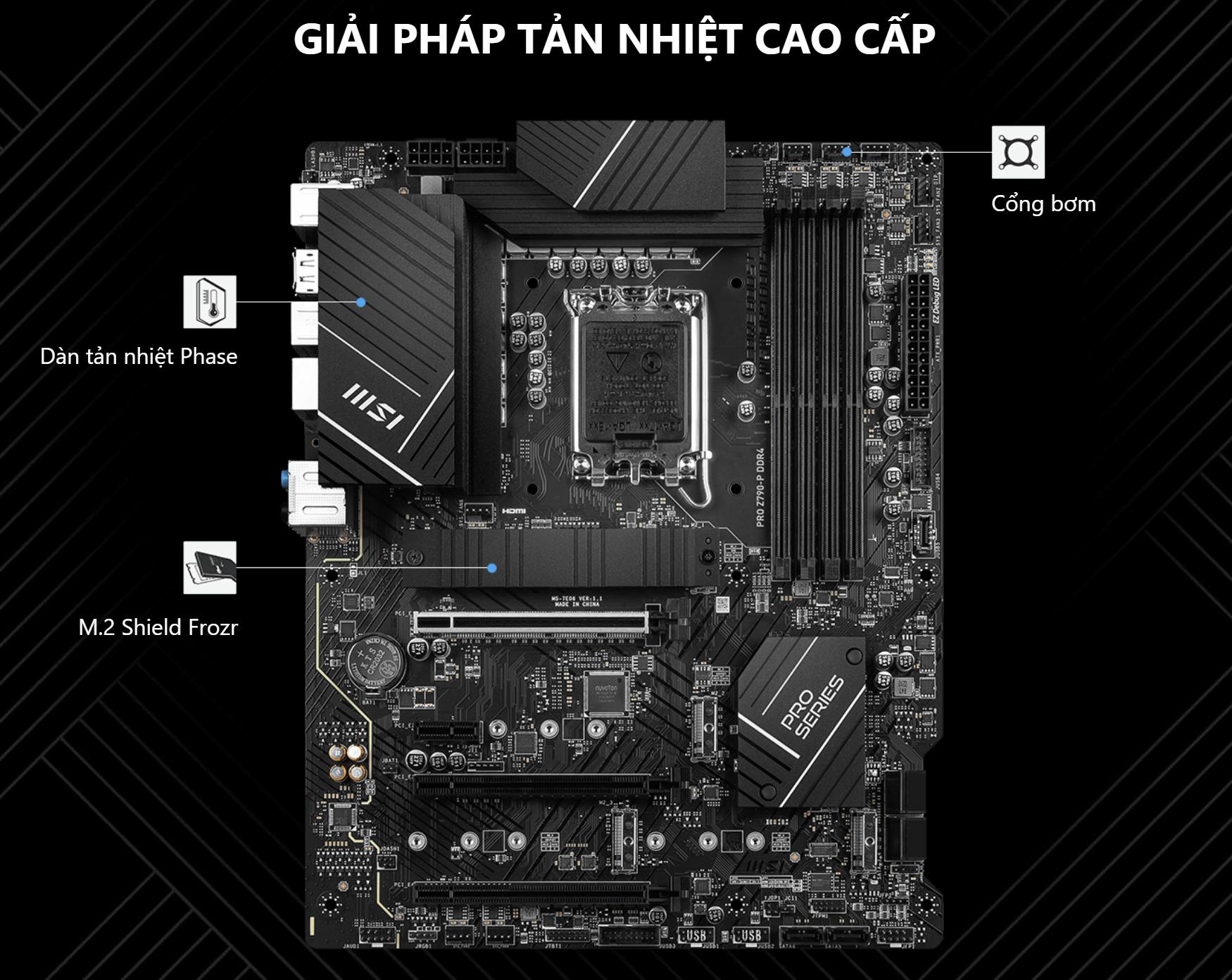 Mainboard MSI Pro Z790-P DDR4