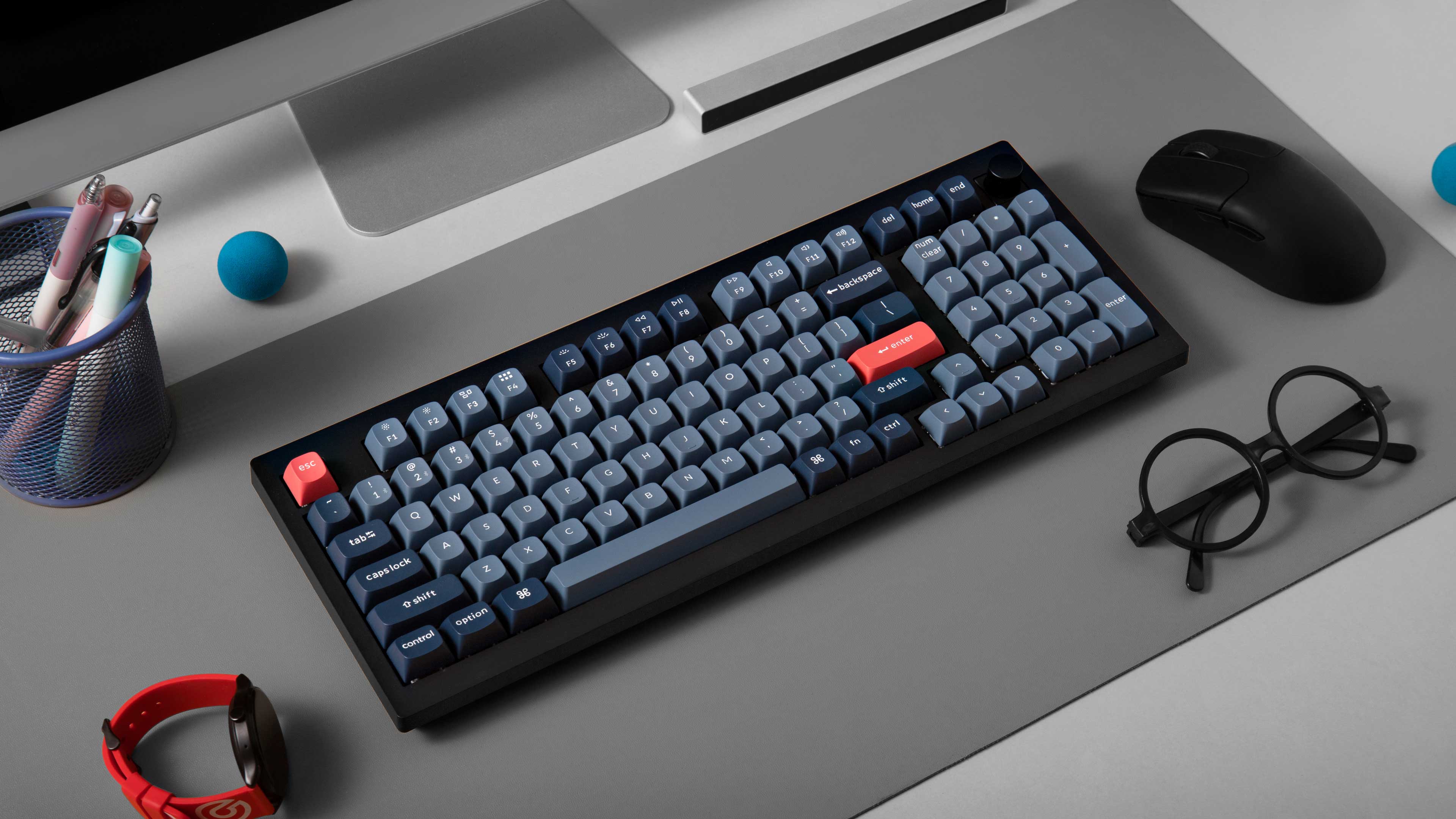 Bàn phím cơ không dây Keychron V5 Max RGB Hotswap Wireless (Gateron Sw)