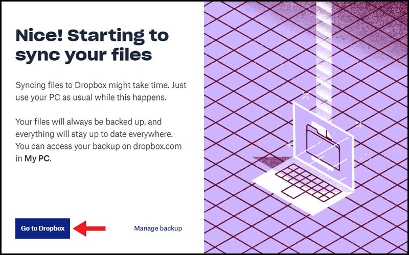 Cài đặt Dropbox cho máy tính