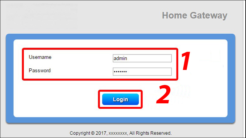 Giao diện đăng nhập