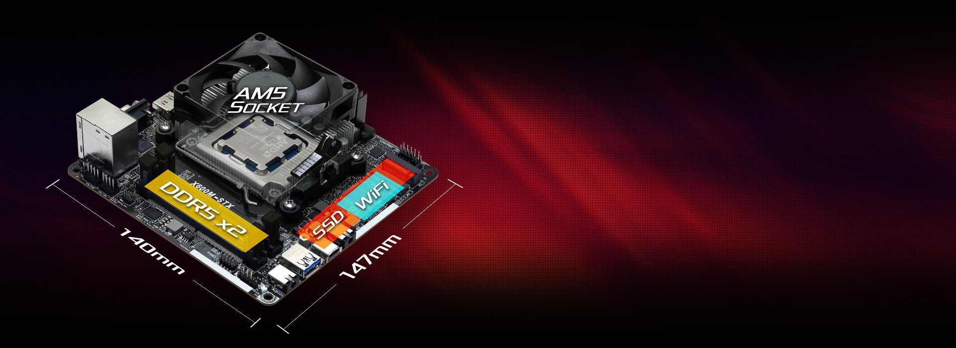 Mini PC Barebone ASRock DeskMini X600