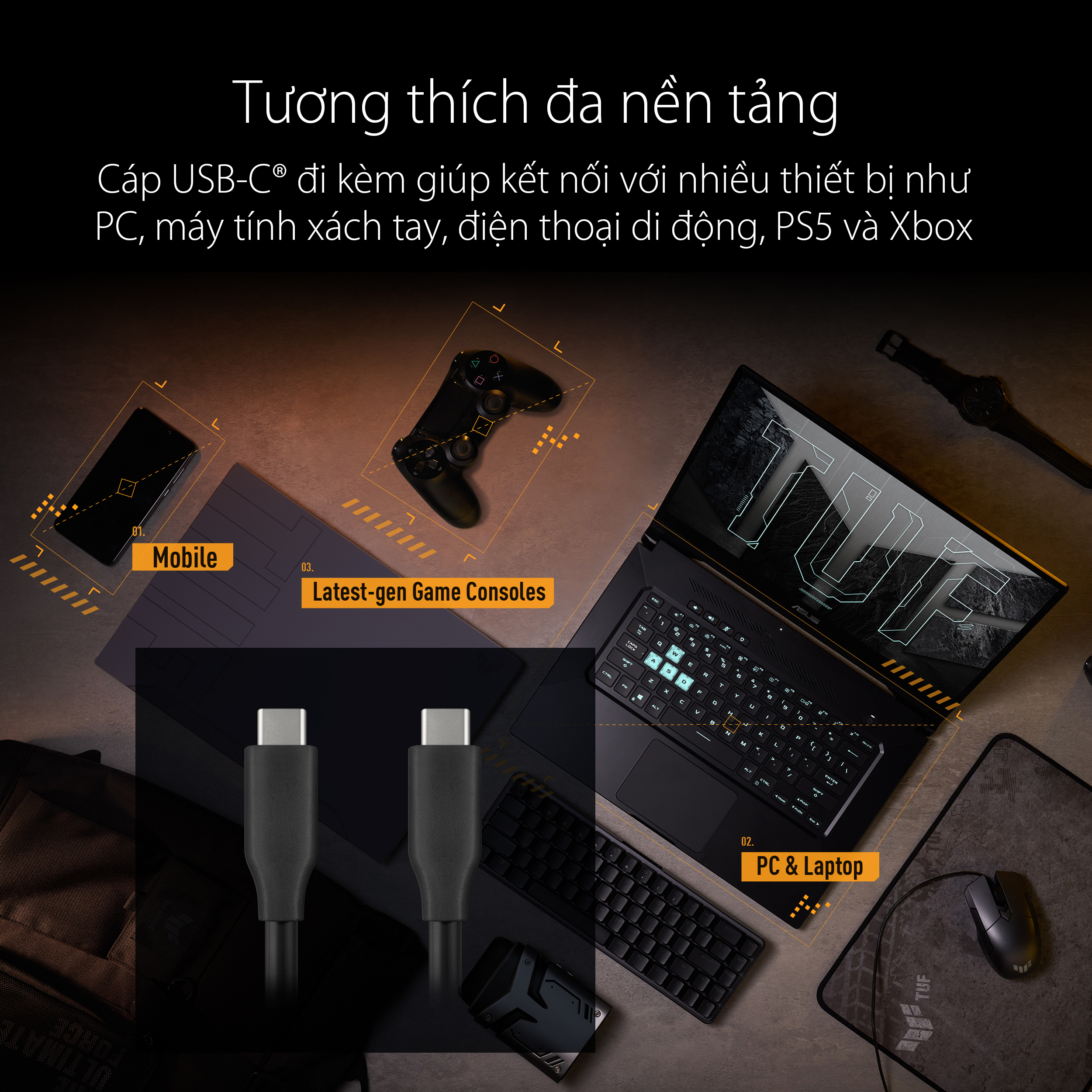 Box ổ cứng kèm SSD 1TB Asus TUF Gaming AS1000 