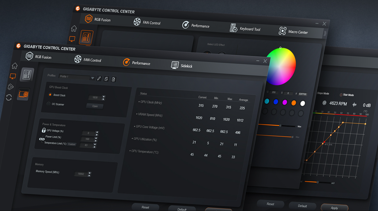 Trung tâm điều khiển Gigabyte