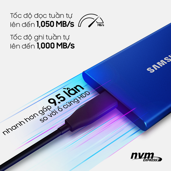 Ổ Cứng Di Động SSD Samsung T7 SHIELD USB 3.2 Gen2 1TB