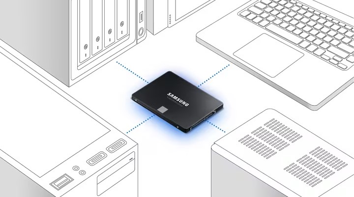 Ổ cứng SSD Samsung 870 Evo 1TB SATA III 2.5" (MZ-77E1T0BW)
