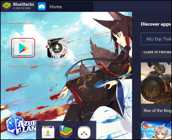 - Bước 3: Mở Google Play Store