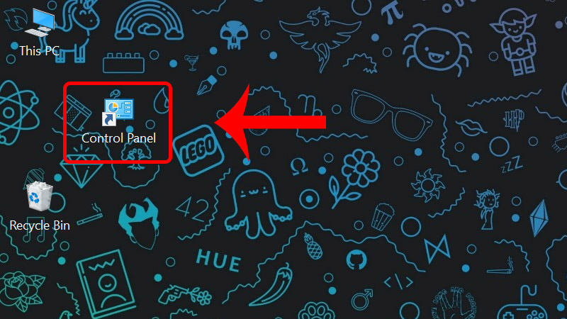 Nháy đúp chuột để truy cập Control Panel
