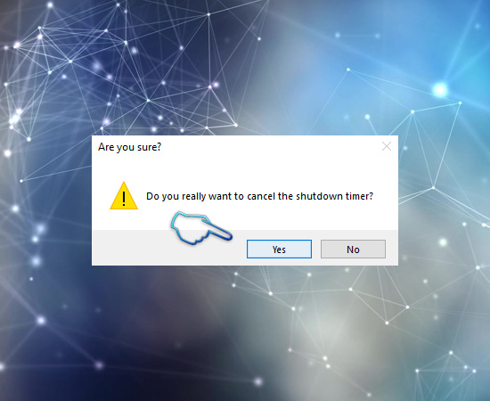 Nhấn Yes để đồng ý