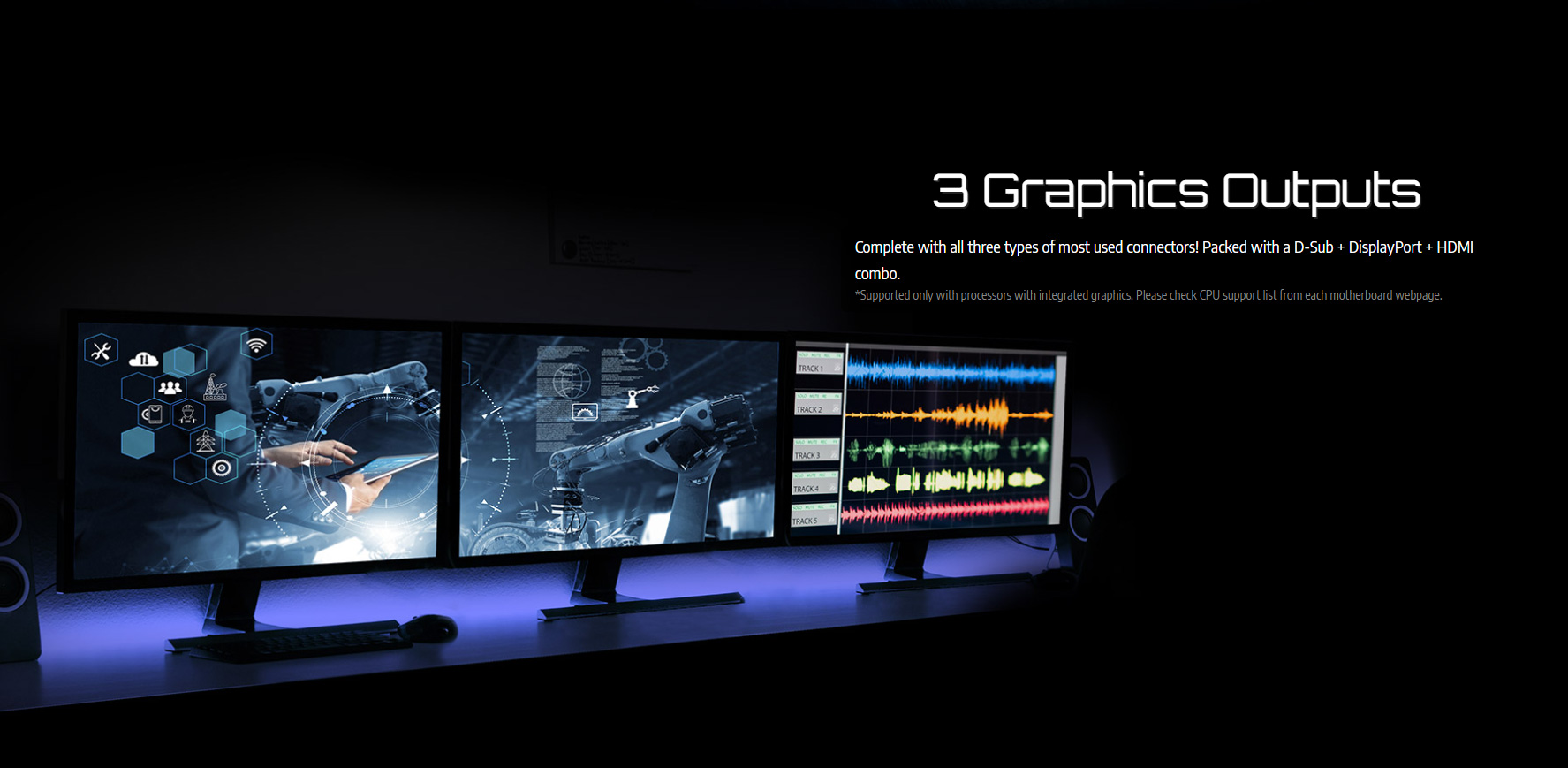 3 cổng xuất hình đa dụng