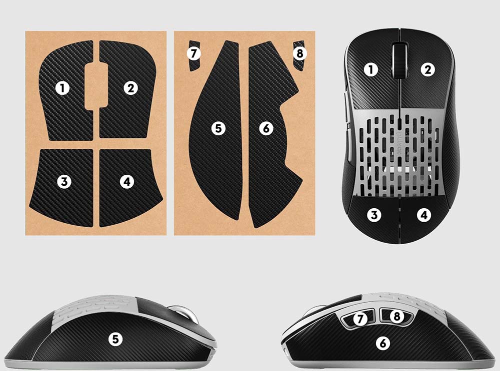 Grip Tape Pulsar Xlite V2 sử dụng chất liệu làm từ polyurethane cao cấp