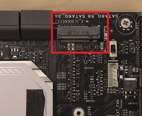 Đây là vị trí lắp đặt Intel® Optane™ cho PC