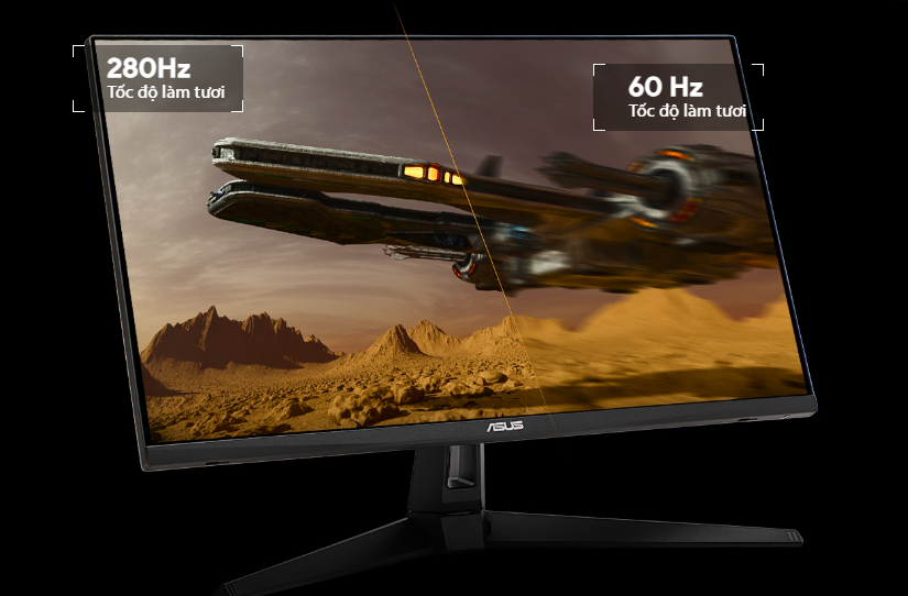 Tốc độ làm mới lên đến 280Hz