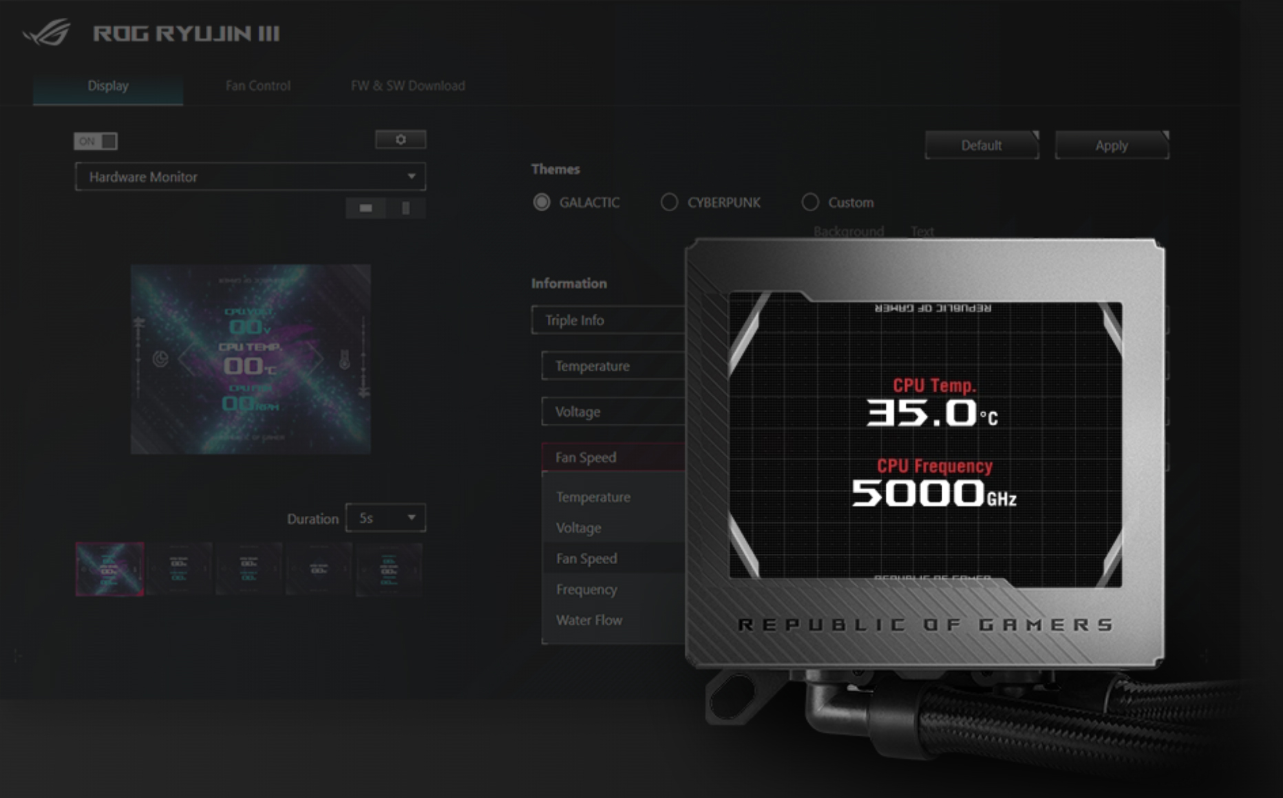 Bộ tản nhiệt nước AIO ASUS ROG RYUJIN III 240 ARGB