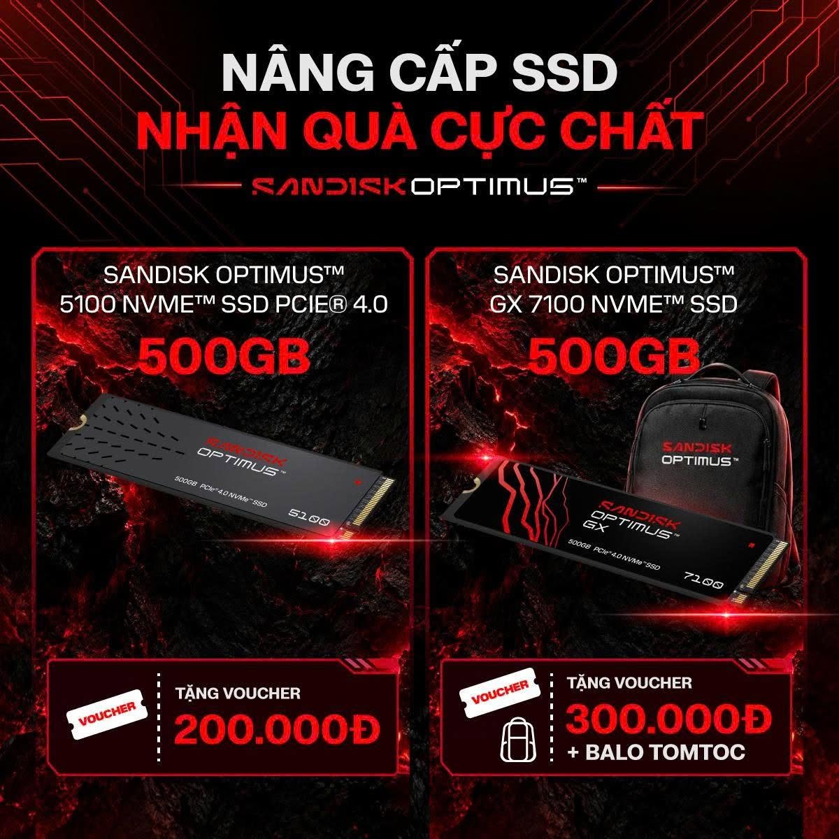 NÂNG CẤP HÔM NAY – NHẬN QUÀ LIỀN TAY: DEAL HỜI SANDISK OPTIMUS GEN 4!