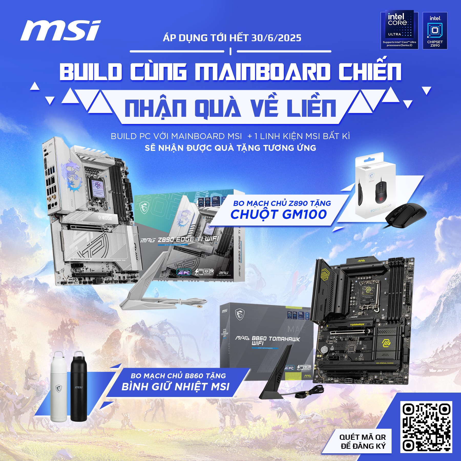 BUILD CÙNG MAINBOARD MSI – NHẬN QUÀ VỀ LIỀN