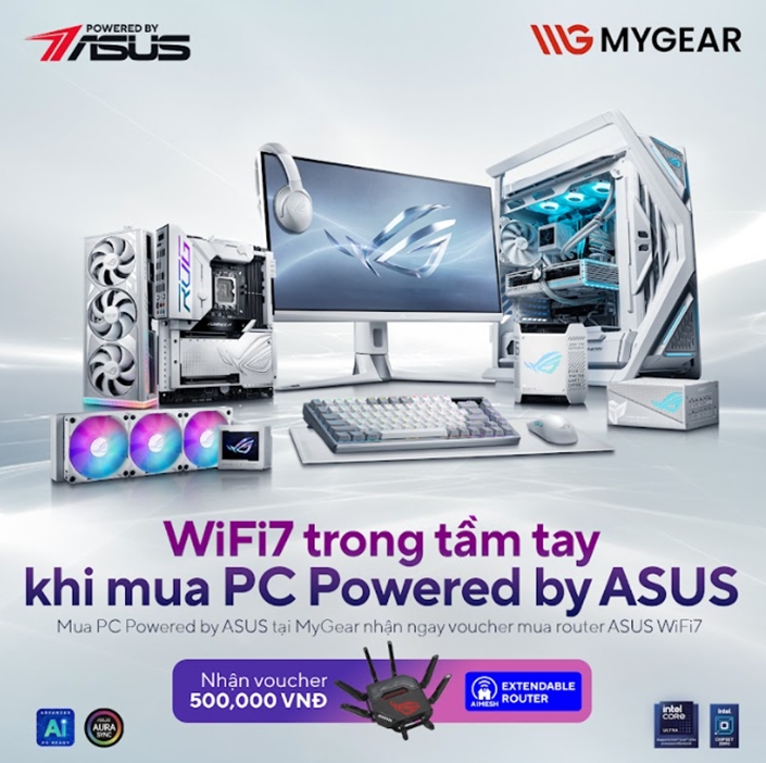 Voucher 500K khi mua Router ASUS WIFI 7